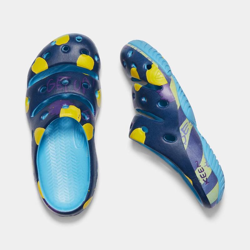 Sandalias Keen Yogui Artsfull Para Mujer Azul Marino/Rayas - Sandalias Keen Mexico (490873-WRO)